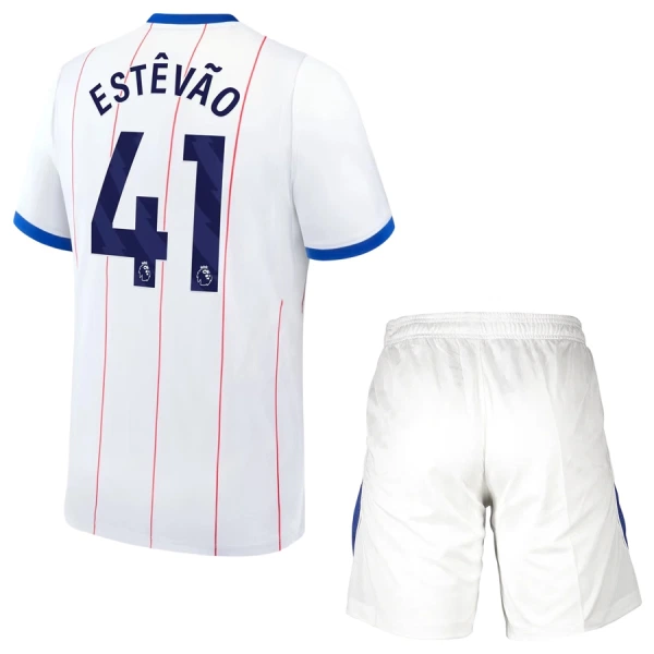Günstige Chelsea Estevao 41 Kindertrikot Ausweich 2026/27 Kurzarm Günstige Chelsea Estevao 41 Kindertrikot Ausweich 2026/27 Kurzarm