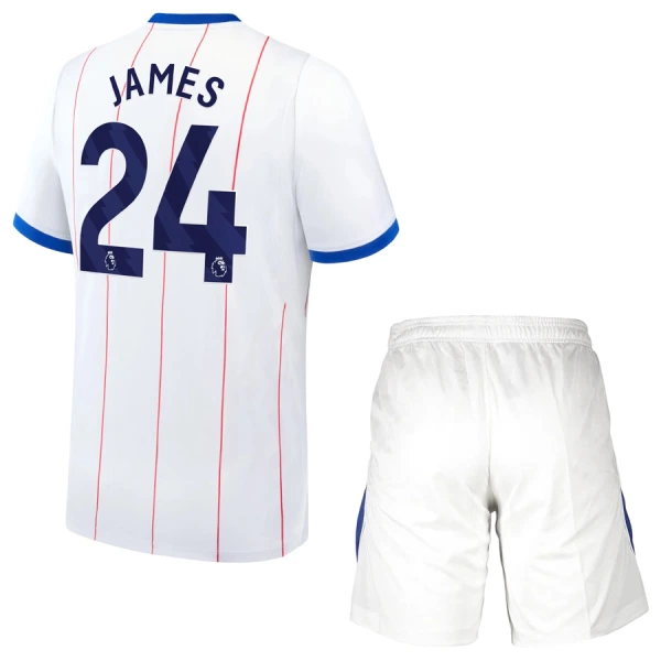 Günstige Chelsea James 24 Kindertrikot Ausweich 2026/27 Kurzarm Günstige Chelsea James 24 Kindertrikot Ausweich 2026/27 Kurzarm