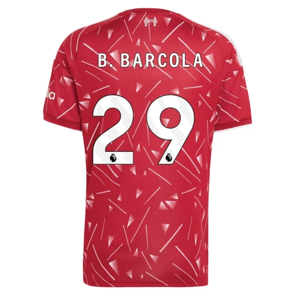 Günstige Liverpool B. Barcola 29 Herrentrikot Heim 2026/27 Kurzarm