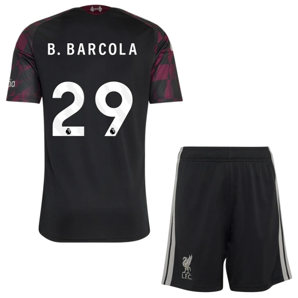 Günstige Liverpool B. Barcola 29 Kindertrikot Ausweich 2026/27 Kurzarm Günstige Liverpool B. Barcola 29 Kindertrikot Ausweich 2026/27 Kurzarm