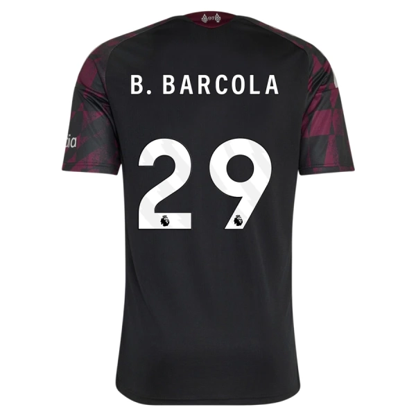 Günstige Liverpool B. Barcola 29 Kindertrikot Ausweich 2026/27 Kurzarm