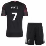 Günstige Liverpool Wirtz 7 Kindertrikot Ausweich 2026/27 Kurzarm