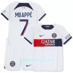 Günstige Paris Saint-Germain Mbappé 7 Kindertrikot Auswärts 2023/24 Kurzarm Günstige Paris Saint-Germain Mbappé 7 Kindertrikot Auswärts 2023/24 Kurzarm